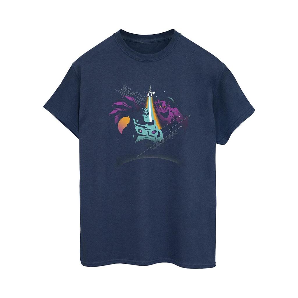 Disney Womens/Ladies Lightyear Zurg In Space Cotton Boyfriend T-Shirt
