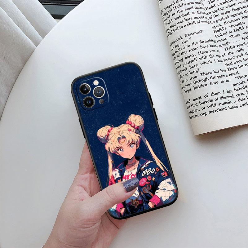 S-Sailors-wallpaper M-Moon Phone Case for Motorola Moto Edge 60 60s 70 G86 G56 G54 E14 G04S G45 G54 G64 Pro Power Neo Fusion