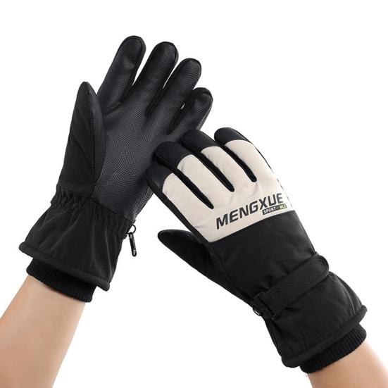 Зимние термоперчатки для мужчин и женщин, водонепроницаемые ветрозащитные перчатки для сенсорных экранов, теплые флисовые перчатки