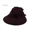 Summer Fashion Korean Style Bowknot Big Visor Cap Color Matching Beach Sun Hat