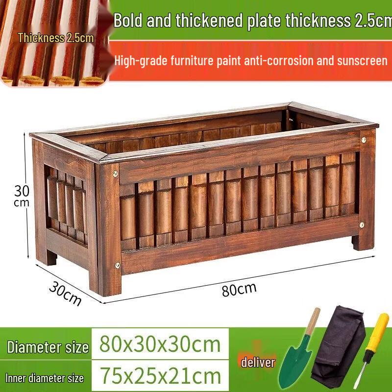 Outdoor Anti-Corrosion Wooden Planter Box