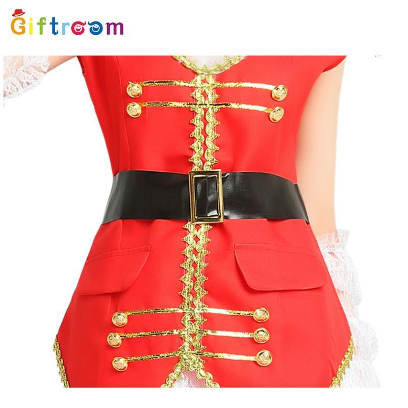 Halloween Party Stage Show Costume Adult Female Court Red Luxury Pirate Costume Game Uniform Temptation