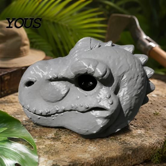 Кормушка для диких животных Голова Динозавра Кормушка для Белок, Предварительно Собранная с Подвесным Шнуром, Гибкий Материал, Устойчивый к Погоде, для Сада