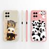 Для OPPO A54 A54S A55 A56 A57 A57E A57S A58 A72 A73 A74 A75 A76 Чехлы для телефонов с милым рисунком панды Мягкие жидкие силиконовые противоударные чехлы для OPPO Shell