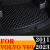 Sinjayer коврик для багажника автомобиля, водостойкий автомобильный коврик для багажника, плоская боковая подкладка для багажника, подходит для Volvo V60 2011 2012