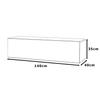 WALL-HUNG TV CABINET 140 CM GREY OAK WOTAN