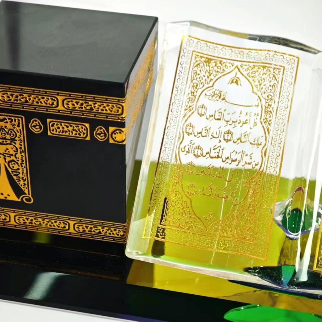 Mubarak Ramadan Eid Decorative Moonlight Lamp Kids Night Light Home Decor Wood Model Hanging Ornaments Muslim Supplies