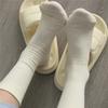 Spring & Summer Women's Lolita Cotton Socks - Japanese Sweet Style, Thin Mid-Tube, Solid Colors