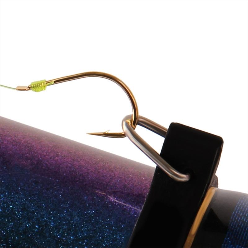 10Pcs Elastic Fishing Rod Hook Keeper Fish Poles Rubber Rings Metal Holder Fishing Rod Hook Keeper Baits Tool Accessory