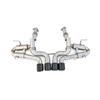 Dual Muffler Exhaust Tailpipe with Valve for 2019-2023 Chevrolet Corvette C8 Z06