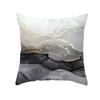 Nordic Marble Pattern Gold Edge Printed Peach Skin Pillow Cover Watercolor Ink Pattern Home Bedroom Pillow Cushion Cover