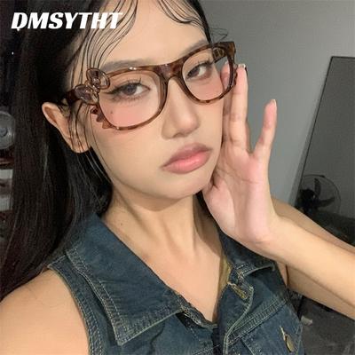 Бабочка Леопард Оправа для очков Y2K Девушки Косплей Котенок Игрушки Винтажный Аксессуар для очков Вечеринка Фото Реквизит Подарки на Хэллоуин