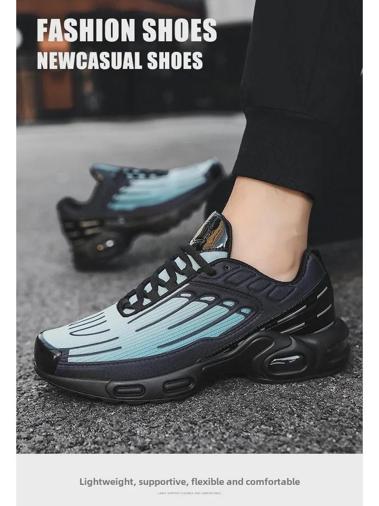 2024 Men's Air Cushion Height-Boost Running Sneakers - Durable, Trendy, All-Season Sports Style