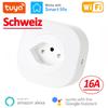 16А Умная Wi-Fi розетка для Израиля Умная беспроводная Wi-Fi розетка Работает с Alexa Google Home Assistant Приложение Tuya SmartLife