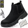 High-ankle Safety Boots With Ankle Anti-smash Boots Support Steel Toe High Top Sneakers Non Slip Construction Work Shoes