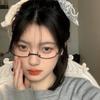 Нижняя половина оправы очков женские декоративные оправы без линз глаза королевская сестра чистое желание прямой трансляции ведущий секретарь очки оправы