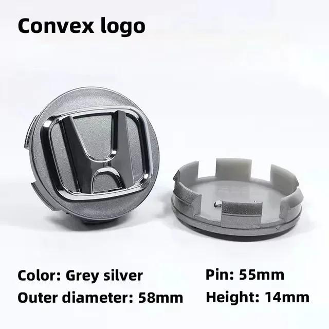 4Pcs 58/69mm Car Wheel Center Hub Caps Decorative Cover For Honda Civic Jazz Fit Accord Pilot CRV Passport City XRV HRVstickers CDSMW1