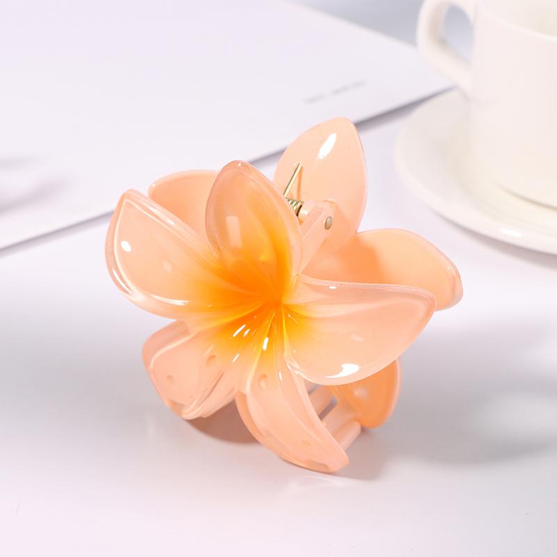 Seaside Vacation Hair Clip Back Of The Head With Multi-Color Optional Bauhinia Clip