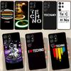 Techno Music Case For Samsung Galaxy S23 S21 S22 Ultra Plus S20 FE Note 20 Note 10 S8 S9 S10 Plus Cover