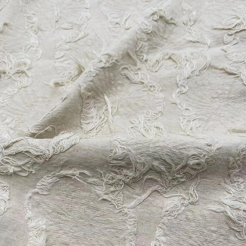 100*150см Ретро Жаккардовая Бахрома Хлопково-Льняная Ткань Ручной Работы Пальто Юбка Сумка DIY Шитье Дизайнерские Ткани