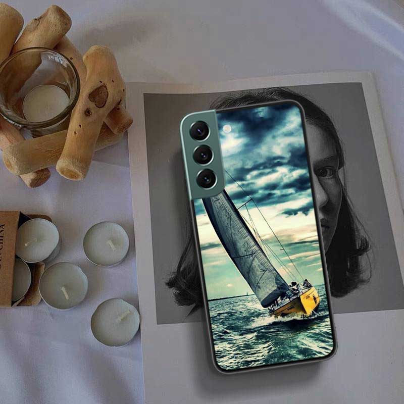 Чехол для телефона парусник для Samsung A16 A26 A36 A56 Galaxy A02S A12 A52S A13 A23 A33 A53 A54 A34 A24 A14 A22 A32 A42 A72 Чехол C