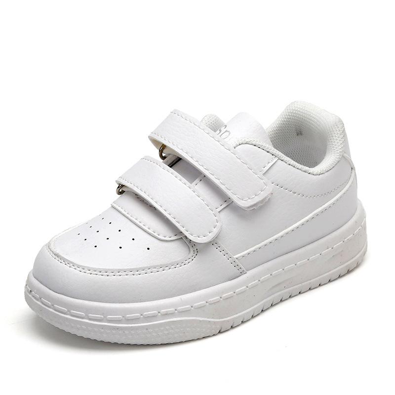 Kids White Sneakers Spring Autumn Boys Girls Lightweight Soft Sole Casual Sports Shoes Baby Flat Trainers