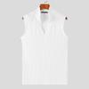 INCEURN Men Stand Collar Turtleneck Sleeveless Knitted Vest Slim Tank Tops