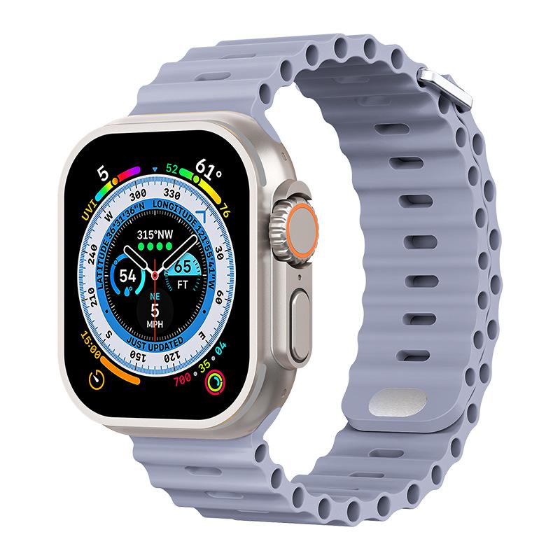 Морской ремешок для Apple Watch Ultra 3 2 Ремешок 49 мм Серия 45 мм 41 мм 46 мм 42 мм 40 44 мм Силиконовый ремешок для часов iWatch 11 10 9 8 7 6 5 SE2