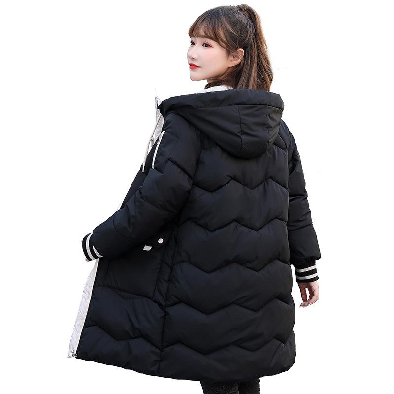 Winter Ladies Cotton Jacket Women's Medium Long Loose Jacket
