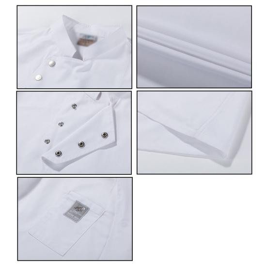 Униформа для общественного питания, шикарная кухонная одежда с короткими рукавами, рубашка официанта, дышащая рубашка унисекс, униформа шеф-повара, кухонная одежда