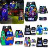 Rainbow Friends Cartoon Backpack For Kids 20l Capacity Oxford Fabric Breathable And Waterproof