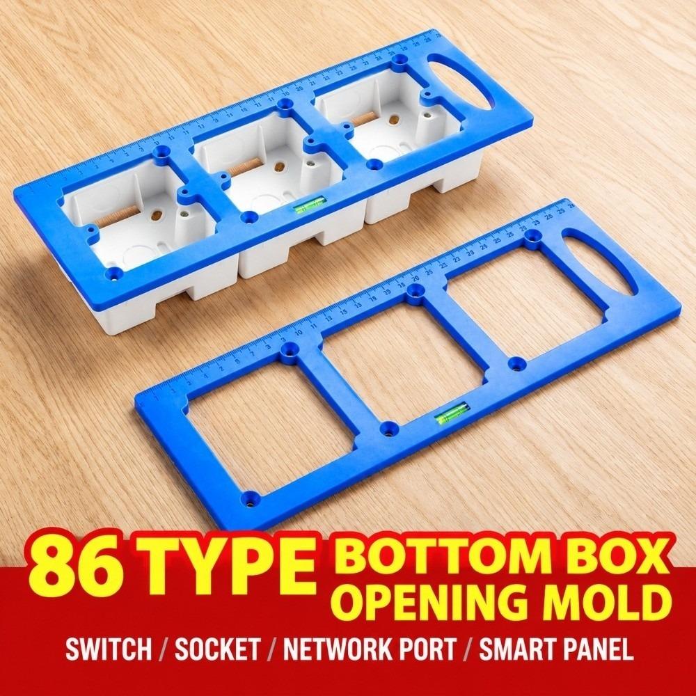 With Level 86 Switch Box Hole Punching Template Woodworking Panel Slotting Template Woodworking