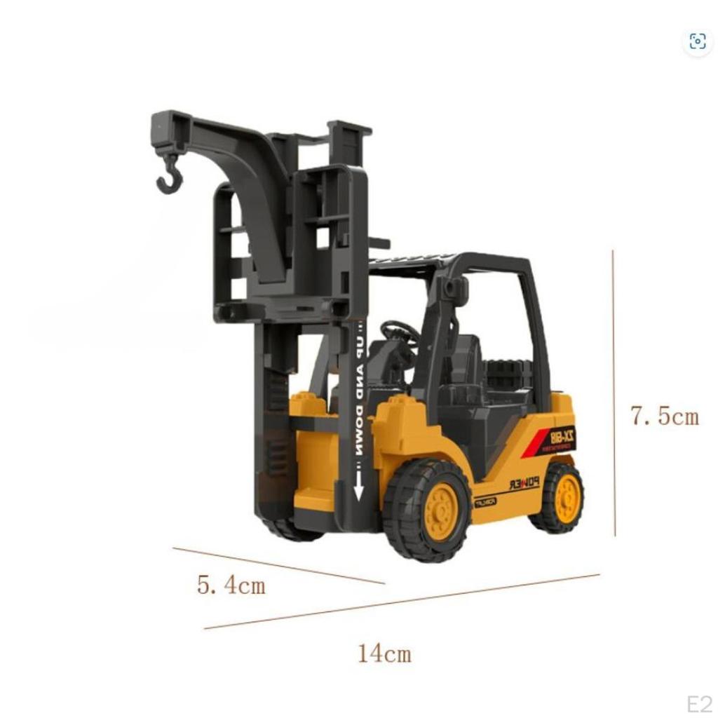 Forklift Truck Toy Construction Vehicle Model Collection Lifting Play Engineering Car