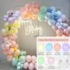 Пастельно-розовый Макарон, разноцветная гирлянда из воздушных шаров, арка с матовыми радугой, воздушные шары для свадьбы, дня рождения, вечеринки, фона, декора детского душа