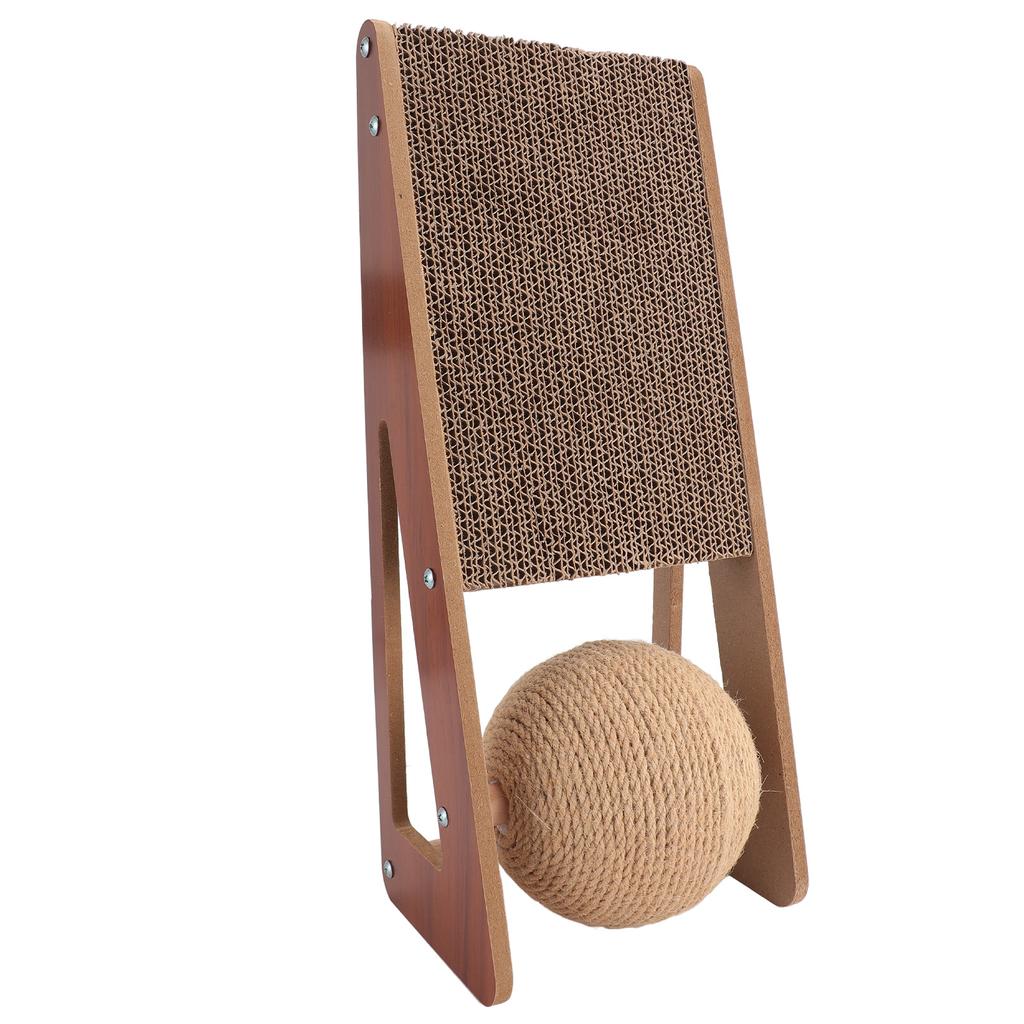 Cat Scratcher Stable Structure Protecting Furniture Large Cat Scratching Pad with Ball Toy for