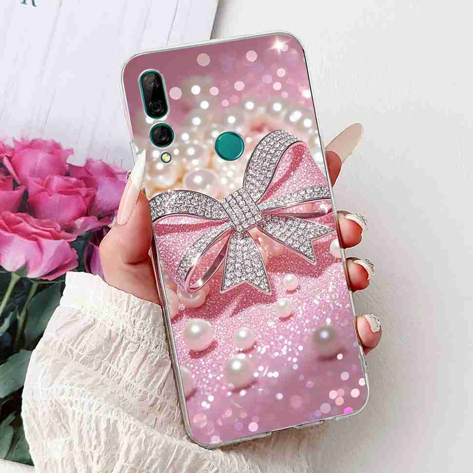 For Huawei Y9 Prime 2019 6.59" Case Soft Silicone Fashion Flowers TPU Cover For Huawei y9 Prime 2019 STK-L21 Bumper Shell Coque