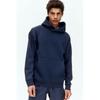 H M Sports Hoodie Loose Fit dryMove Navy Blue