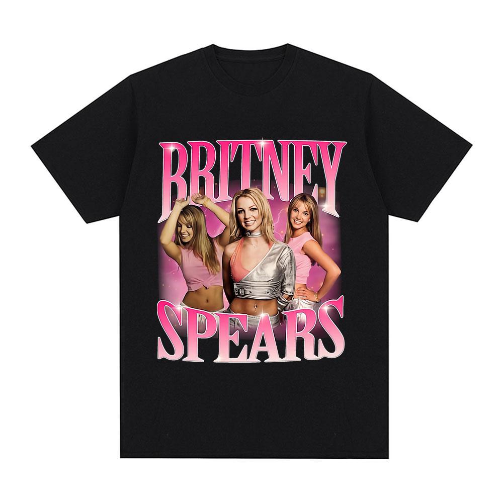 Britney Spears Metal Rock Graphic T-shirt Women Fashion Hip Hop T Shirts Harajuku Vintage Short Sleeve Tee Shirt