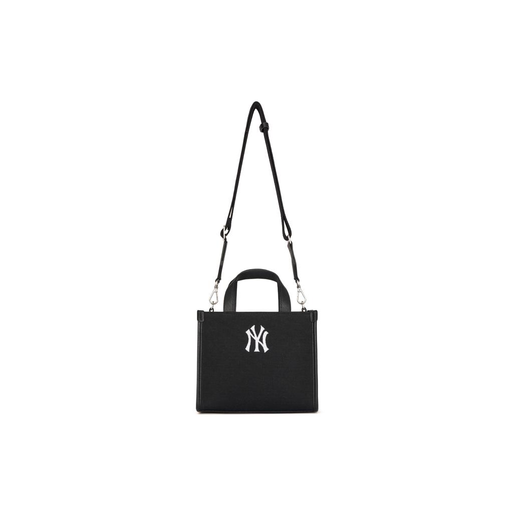 New MLB Polyester Blended Cotton Tote Bag Shopping Bag Shoulder Bag Crossbody Bag Handbag Clutch Regular Unisex Black 3AORS024N-50BKS