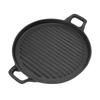 Ribbed Surface Grill Pan Round Flat Bottom Barbecue Pan Thickened Stovetop Griddle  Barbecue Steak