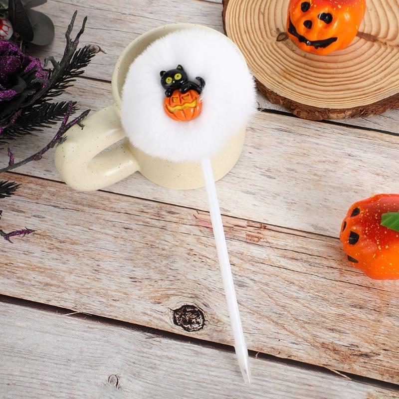 4 шт. Хэллоуин Мультяшная гелевая ручка Забавная пишущая ручка Офисные принадлежности для студента Награда за игру Принадлежности для вечеринки на Хэллоуин