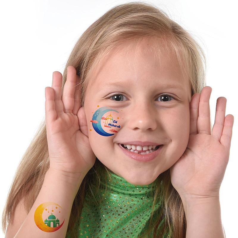 10 шт. временные татуировки Ид Мубарак наклейки Рамадан Карим украшения исламские мусульманские товары для вечеринок Ид детский подарок 2023 Новый HMM