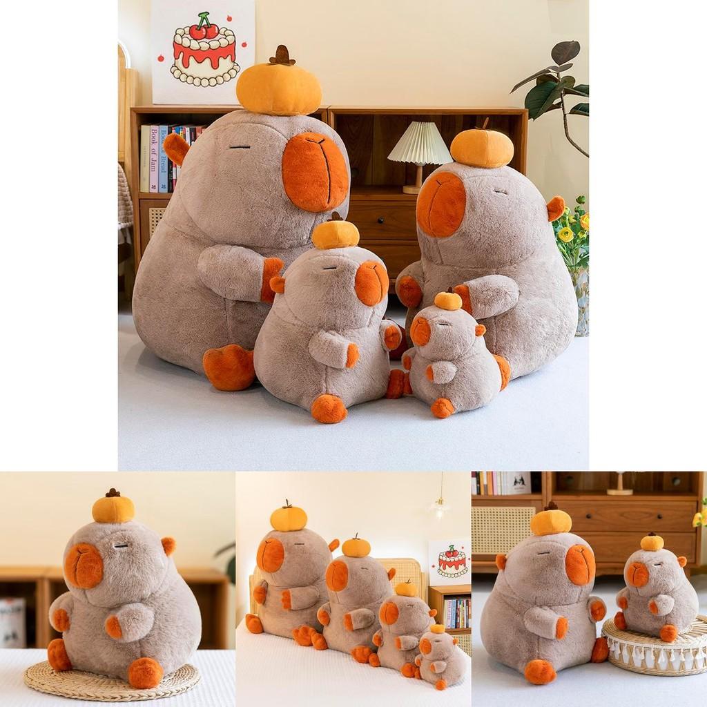 Cartoon Capybara Persimmon Plush Doll Childrens Birthday Gift Decoration Home