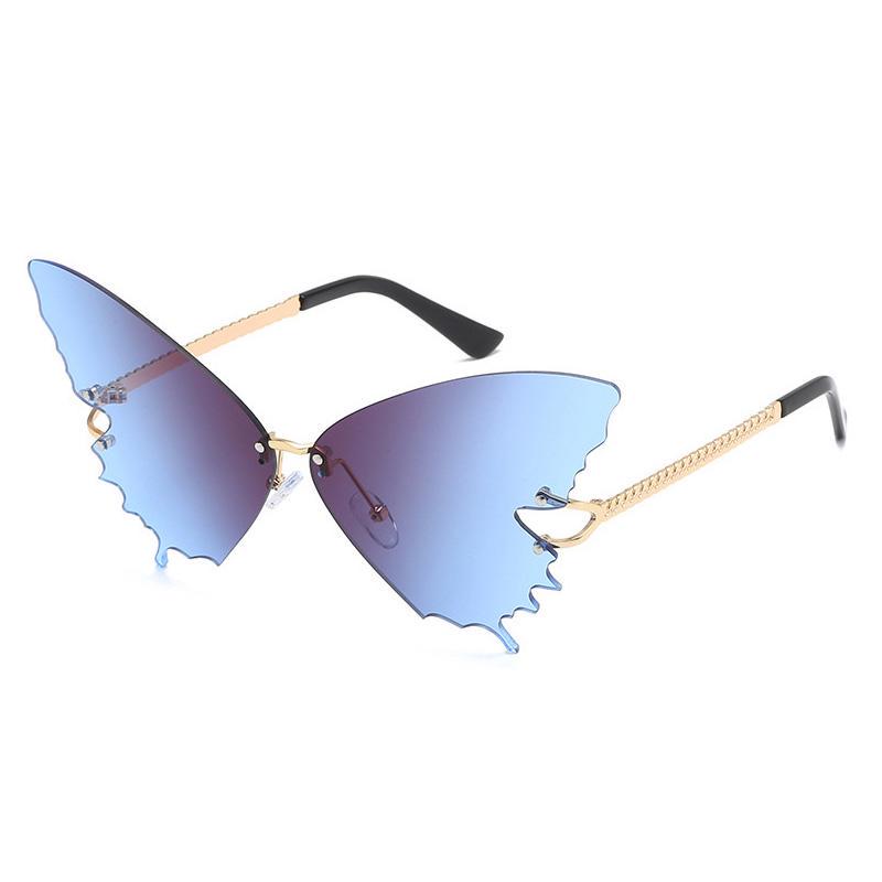 SHAUNA Винтажные уникальные солнцезащитные очки большого размера с бабочкой, женские модные очки с градиентными линзами, женские солнцезащитные очки больших оттенков UV400