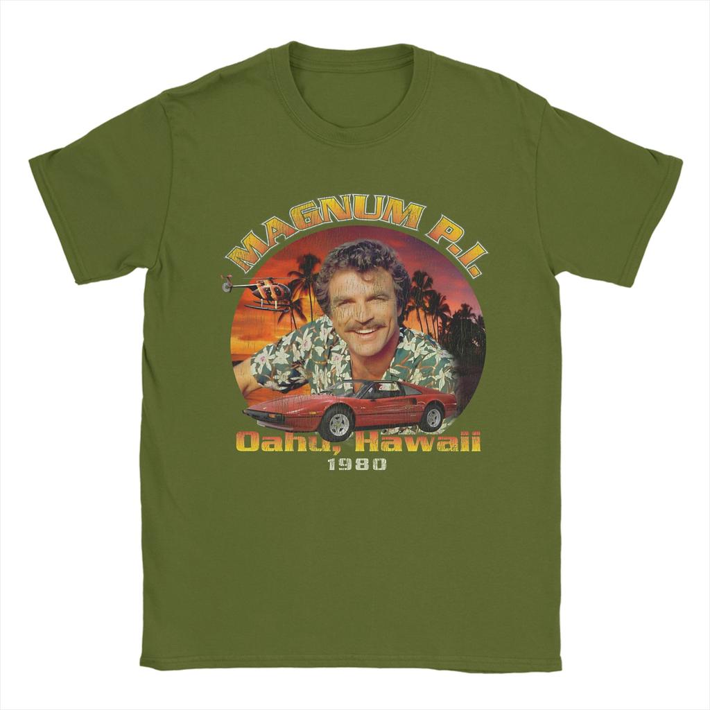 Unisexs TShirts Magnum PI Creative Pure Cotton Tees Short Sleeve  T Shirt O Neck Clothing Graphic