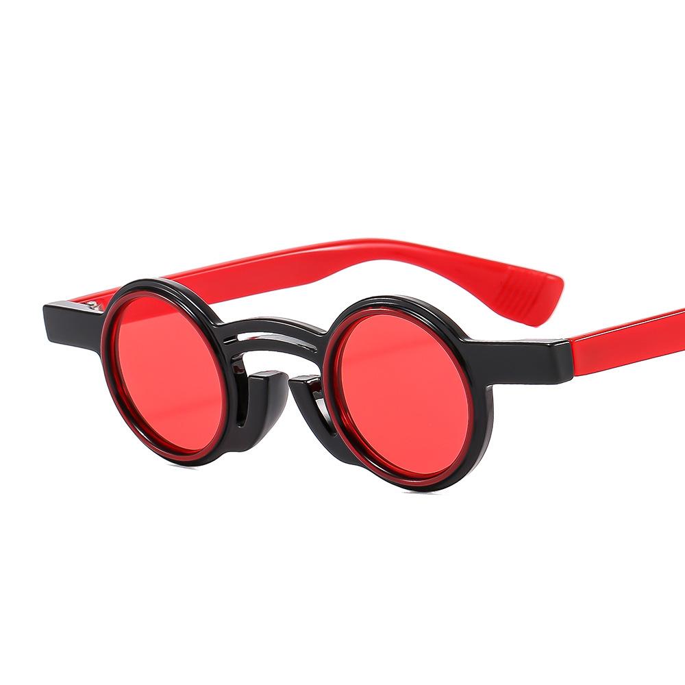 Newest 2024 Trend Punk Round Sun Glasses Small Frame Custom Sunglasses