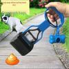 Sky Blue & Black Dog Poop Scooper and Picker Tool for Walking