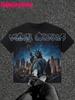 2026 Summer T-shirt with Letter Print Breathable Lightweight Casual Roller Skating Hip-Hop Style T-shirt