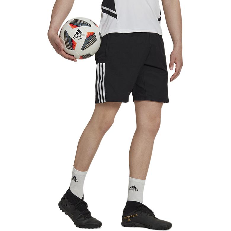 adidas Мужские шорты для бега в полоску серии Sporty Lifestyle, черные HI4710