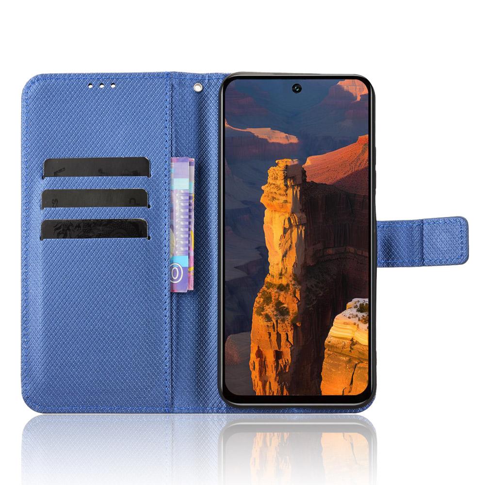 For Google Pixel 9 Pro XL Wallet Case Magnetic Detachable PU Leather Phone Cover with 2 Straps